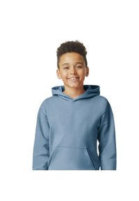 GILDAN - Bluza Dziecięca/dziecięca Softstyle Plain Fleece Midweight Hoodie. Kolor: szary, wielokolorowy, niebieski