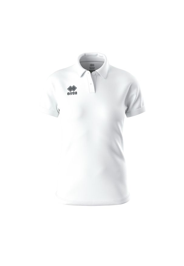 ERREA - Damska koszulka polo Errea Alexis. Typ kołnierza: polo. Kolor: biały. Styl: wakacyjny, sportowy