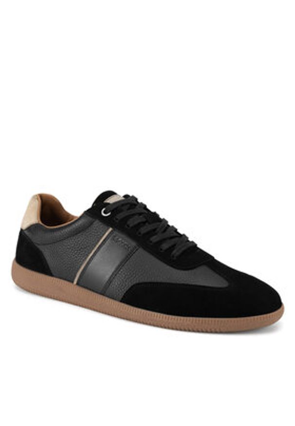 MEXX Półbuty PATRICK-01 MI24 Czarny. Kolor: czarny. Materiał: skóra, zamsz