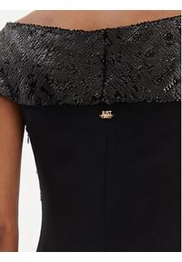 Just Cavalli Sukienka wieczorowa 76PAO904 Czarny Regular Fit. Kolor: czarny. Materiał: syntetyk. Styl: wizytowy #4