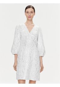 Bruuns Bazaar Sukienka koktajlowa Macluar BBW3661 Biały Regular Fit. Kolor: biały. Materiał: syntetyk, wiskoza. Styl: wizytowy