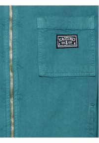 Kaotiko Kurtka jeansowa Boston AK037-01-K002 Zielony Regular Fit. Kolor: zielony. Materiał: jeans, bawełna