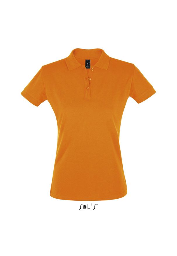 SOL'S - Damska koszulka polo Sol's Perfect. Typ kołnierza: polo. Kolor: pomarańczowy