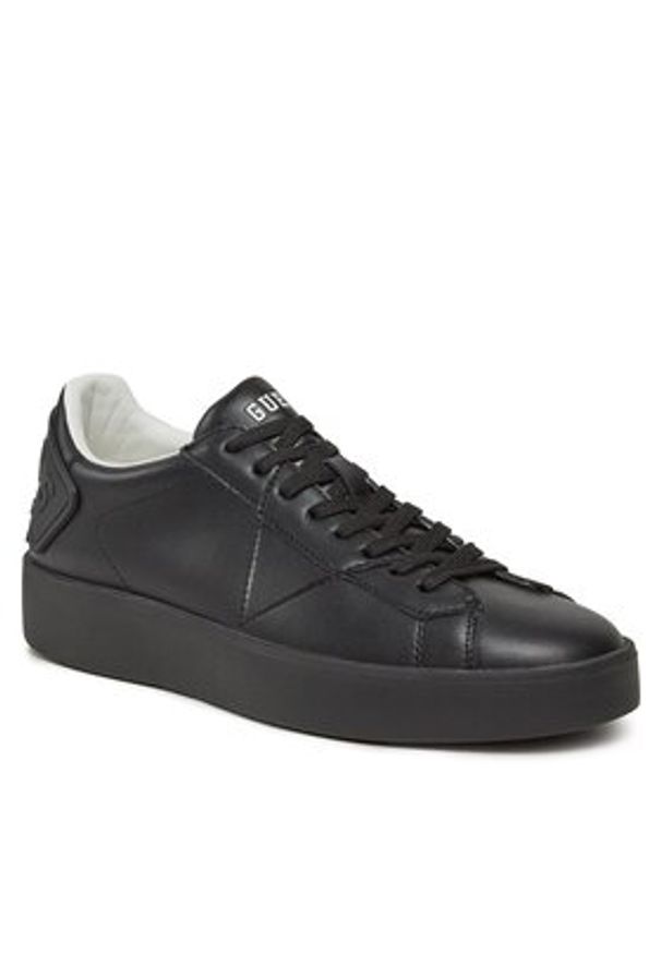 Guess Sneakersy FM8PBL LEA12 Czarny. Kolor: czarny. Materiał: skóra