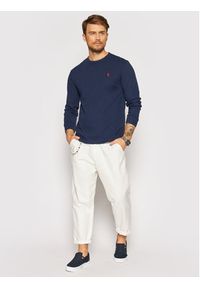 Polo Ralph Lauren Longsleeve Classics 710842632004 Granatowy Regular Fit. Typ kołnierza: polo. Kolor: niebieski. Materiał: bawełna. Długość rękawa: długi rękaw