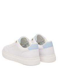 TOMMY HILFIGER - Tommy Hilfiger Sneakersy Th Feminine Cupsole Leather FW0FW09105 Biały. Kolor: biały. Materiał: skóra #3