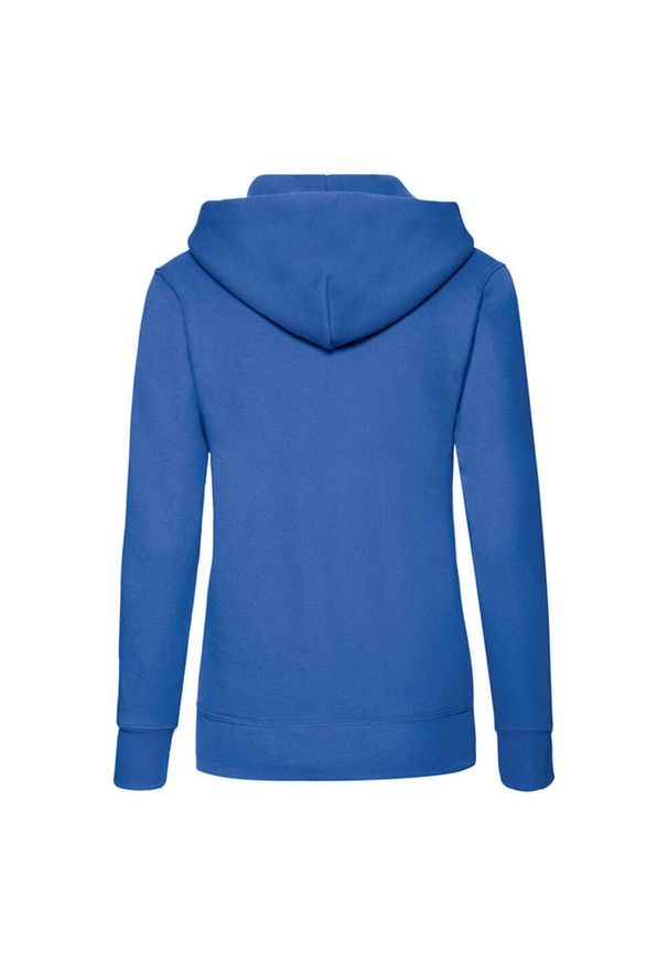 FRUIT OF THE LOOM - Bluza Damska Z Kapturem. Typ kołnierza: kaptur. Kolor: niebieski