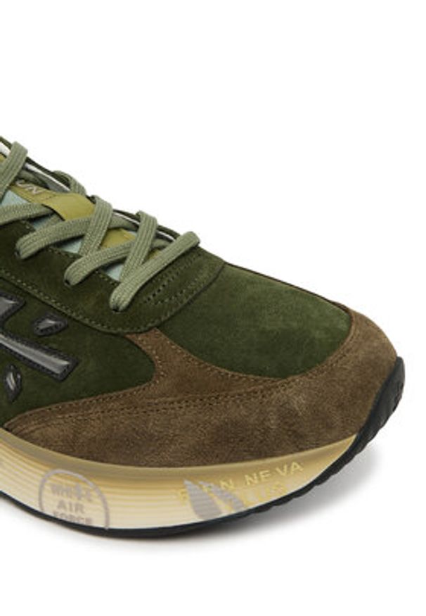 Premiata Sneakersy Moerun Var 7777 Zielony. Kolor: zielony. Materiał: zamsz, skóra