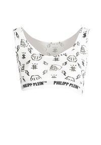 Philipp Plein Stanik "Bi-pack" | DUPT11 I Top Donna Bipack | Kobieta | Biały. Kolor: biały. Materiał: elastan, bawełna. Wzór: nadruk