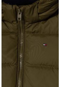 TOMMY HILFIGER - Tommy Hilfiger kurtka puchowa dziecięca kolor zielony. Okazja: na co dzień. Kolor: zielony. Materiał: puch. Styl: casual #2