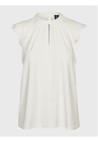 Vero Moda Bluzka Milla 10226072 Biały Regular Fit. Kolor: biały. Materiał: syntetyk #3