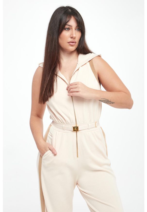 Elisabetta Franchi - Kombinezon damski z kapturem ELISABETTA FRANCHI
