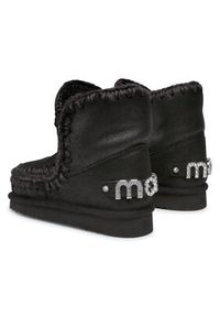 Mou Śniegowce Eskimo 18 With Rhinestones Logo Czarny. Kolor: czarny. Materiał: zamsz, skóra #3