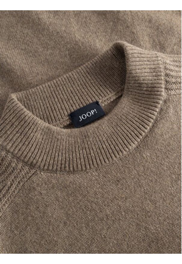 JOOP! Sweter 17 JK-16Luanor 30047357 Beżowy Modern Fit. Kolor: beżowy. Materiał: syntetyk