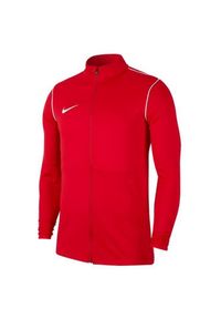 Nike - Męska Kurtka Dresowa Dry Park 20. Kolor: czerwony. Materiał: dresówka