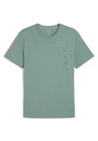T-shirt męski Puma Tech Triblend zielony XL. Kolor: zielony. Sport: fitness