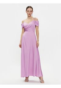Rinascimento Sukienka wieczorowa CFC0117556003 Fioletowy Regular Fit. Kolor: fioletowy. Materiał: syntetyk. Styl: wizytowy #1
