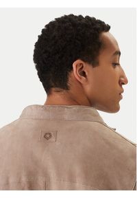 Milestone Kurtka skórzana Rivoli 612205 60785 Beżowy Regular Fit. Kolor: beżowy. Materiał: welur #6