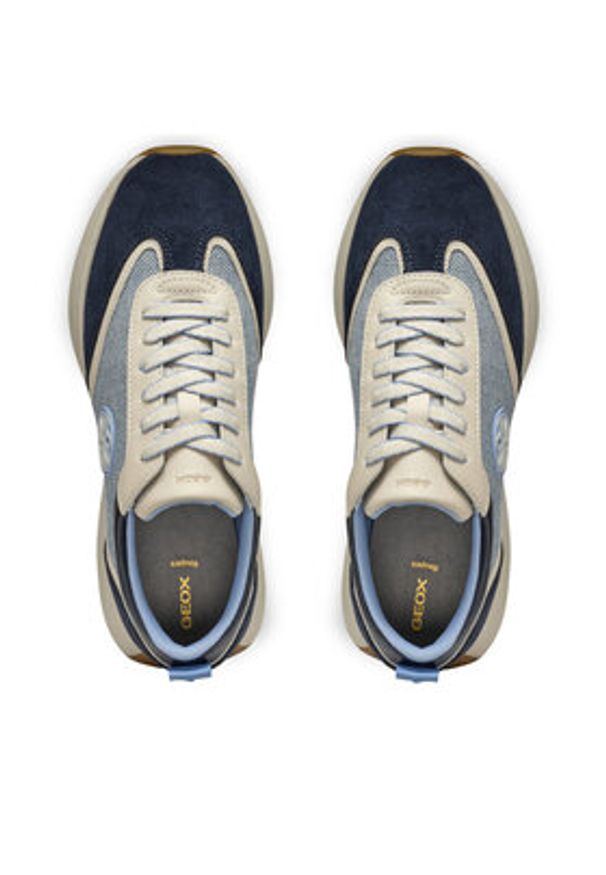 Geox Sneakersy D Amabel D55MDA 02211 C0700 Granatowy. Kolor: niebieski. Materiał: skóra