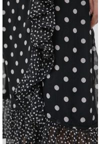JDY spódnica kolor czarny midi rozkloszowana. Kolor: czarny. Materiał: tkanina, poliester #4