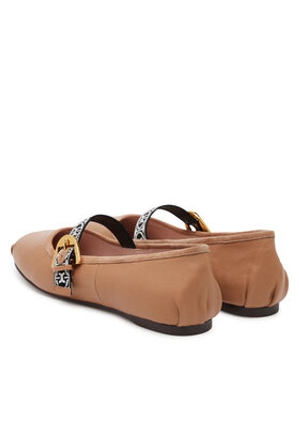 Coccinelle Baleriny E4 S15 19 01 01 Beżowy. Kolor: beżowy. Materiał: skóra