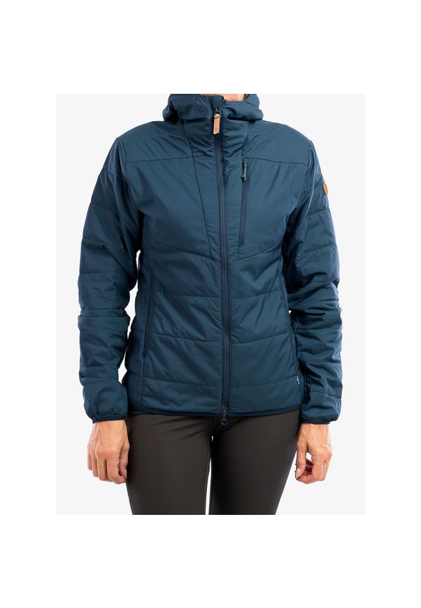 Fjällräven - Kurtka ocieplana damska Fjallraven Keb Padded Hoodie. Kolor: niebieski