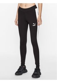 Puma Legginsy Iconic T7 530080 Czarny Tight Fit. Kolor: czarny. Materiał: bawełna