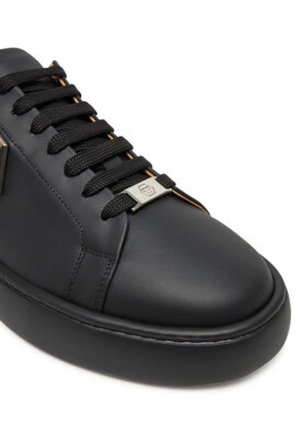 Philipp Plein - PHILIPP PLEIN Sneakersy PAES MSC4022 Czarny. Kolor: czarny. Materiał: skóra