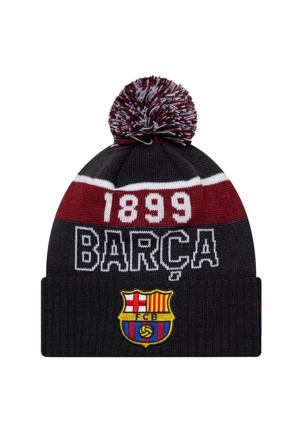New Era - Czapka męska Core Sport Knit Beanie FC Barcelona Hat. Kolor: niebieski. Materiał: akryl. Styl: sportowy