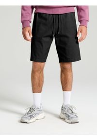 Sinsay - Szorty jogger - czarny. Kolor: czarny