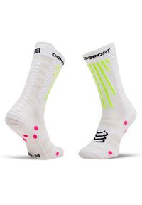 Compressport Skarpety wysokie unisex Aero XU00054B Biały. Kolor: biały. Materiał: syntetyk