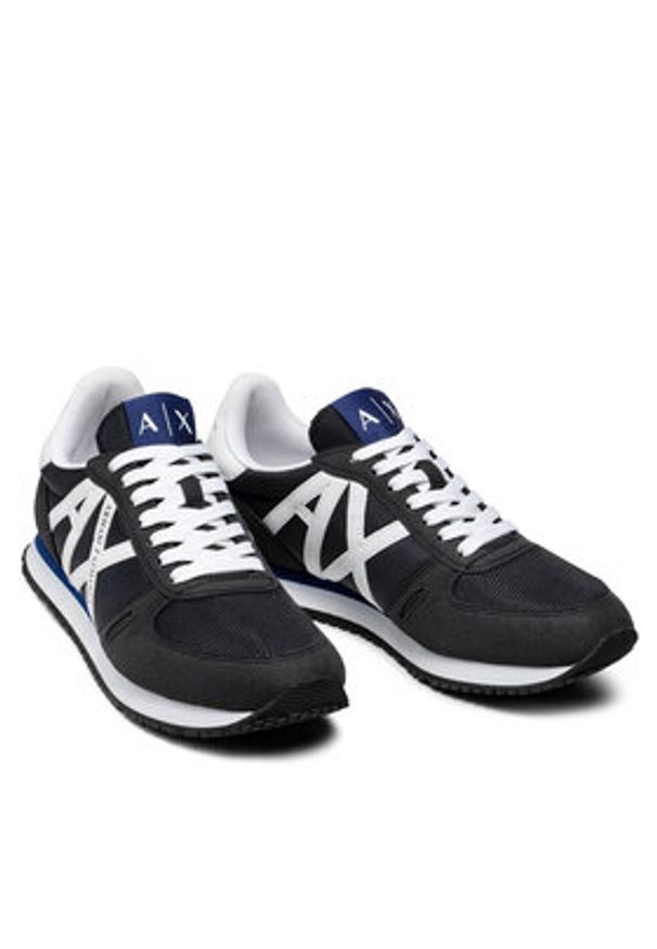 Armani Exchange Sneakersy XUX017 XCC68 K487 Granatowy. Kolor: niebieski. Materiał: skóra