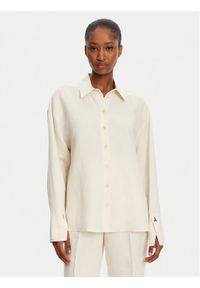 Patrizia Pepe Koszula 2C1602 A052 B823 Écru Regular Fit. Materiał: wiskoza