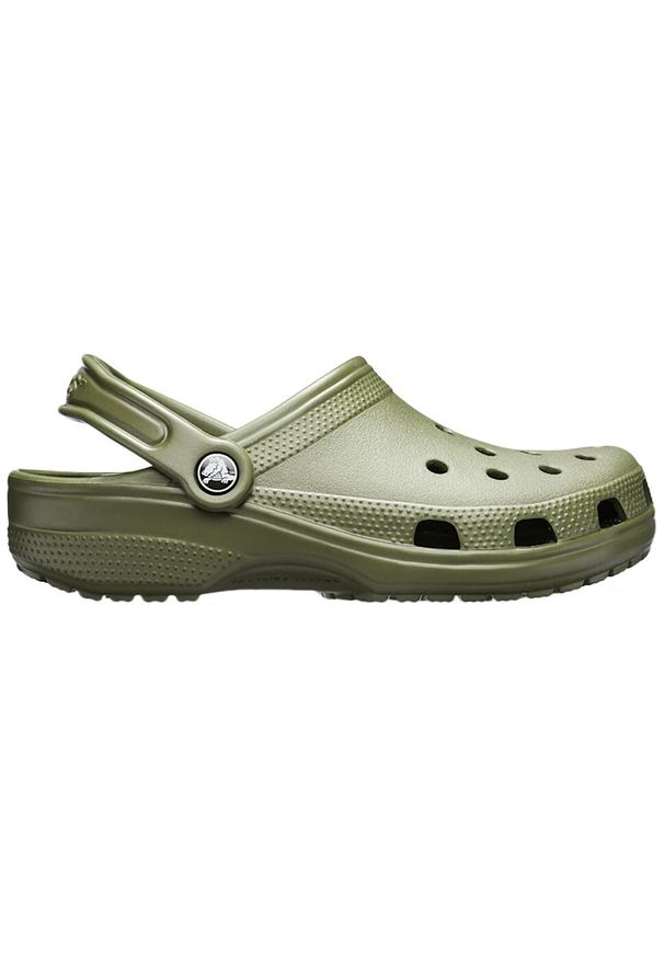 Crocs - Chodaki Classic U Army. Kolor: zielony. Materiał: syntetyk, materiał. Styl: sportowy