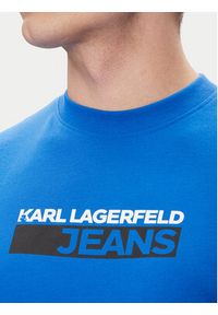 Karl Lagerfeld Jeans T-Shirt A2M17074 Niebieski Regular Fit. Kolor: niebieski. Materiał: syntetyk