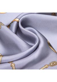 Wittchen - Damska apaszka jedwabna wzorzysta duża. Okazja: na spotkanie biznesowe, na co dzień. Kolor: niebieski, wielokolorowy, srebrny. Materiał: jedwab. Sezon: lato. Styl: casual, elegancki, biznesowy #2