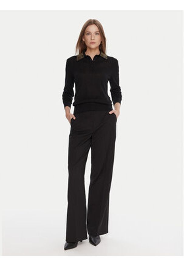 Lola Casademunt by Maite Sweter MF2511006 Czarny Regular Fit. Kolor: czarny. Materiał: syntetyk