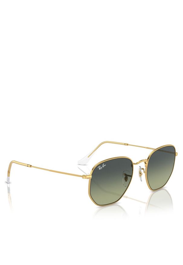 Ray-Ban Okulary przeciwsłoneczne Hexagonal 0RB3548 001/BH Złoty. Kolor: złoty