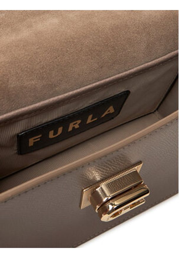 Furla Torebka 1927 Mini BAFKACO ARE000 2572S Szary. Kolor: szary. Materiał: skórzane