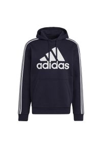 Adidas - Bluza męska adidas Essentials Hoodie. Kolor: biały, niebieski, wielokolorowy