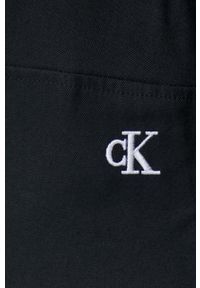 Calvin Klein Jeans sukienka kolor czarny mini prosta. Kolor: czarny. Materiał: wiskoza, materiał, tkanina. Długość rękawa: długi rękaw. Typ sukienki: proste. Długość: mini #2