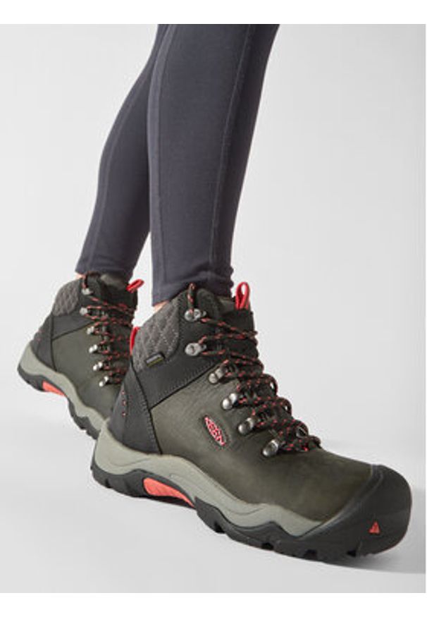 keen - Keen Trekkingi Revel III 1013212 Czarny. Kolor: czarny. Materiał: skóra, nubuk