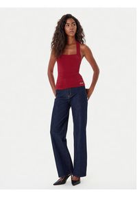 Guess Top W5YP28 KACM2 Czerwony Regular Fit. Kolor: czerwony #4