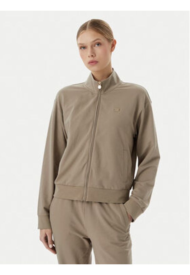EA7 Emporio Armani Dres 7W000463 AF13135 U6167 Beżowy Regular Fit. Kolor: beżowy. Materiał: bawełna