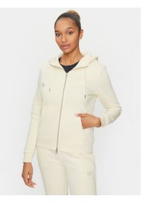 GANT - Gant Bluza Reg Tonal Shield Zip Hoodie 4200671 Écru Regular Fit. Materiał: bawełna #1