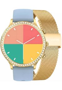 Smartwatch Gravity Złoty Pasek i Bransoleta GT5-4. Rodzaj zegarka: smartwatch. Kolor: złoty #1