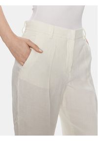 Weekend Max Mara Spodnie materiałowe Malizia 2415131022 Biały Relaxed Fit. Kolor: biały. Materiał: len #3