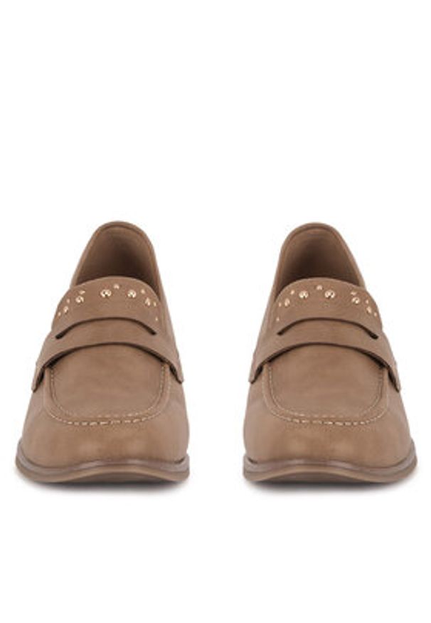 Jenny Fairy Mokasyny WS10002-04 Beżowy. Kolor: beżowy. Materiał: skóra