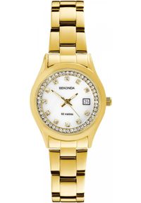 Zegarek damski Sekonda 40716 CYRKONIE złoty. Kolor: złoty #1