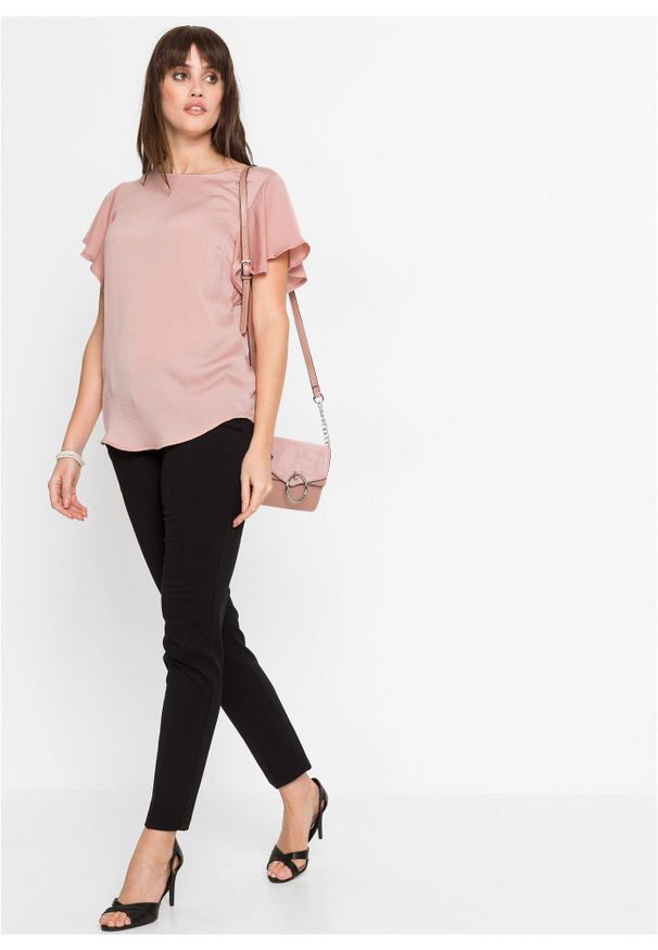 bonprix - Spodnie biznesowe. Okazja: na spotkanie biznesowe. Kolekcja: petite. Kolor: czarny. Styl: biznesowy